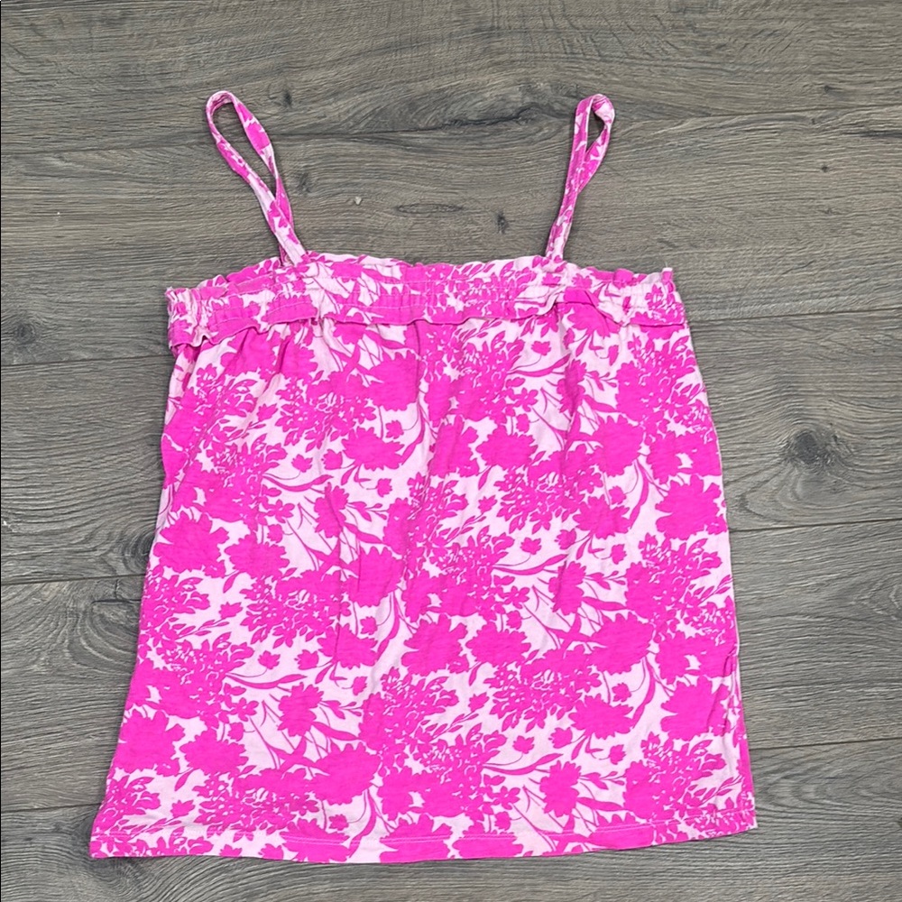 GAP Kids Pink Floral Tank Top